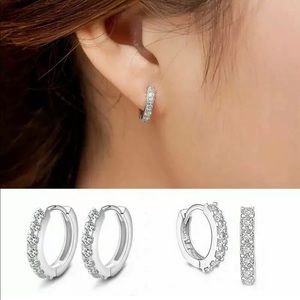 Cubic Huggie Hoop Small Earrings